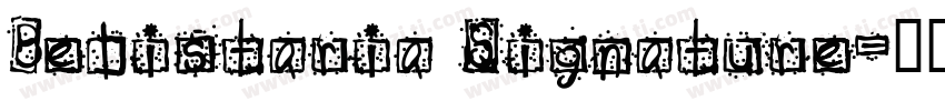 Belistaria Signature字体转换